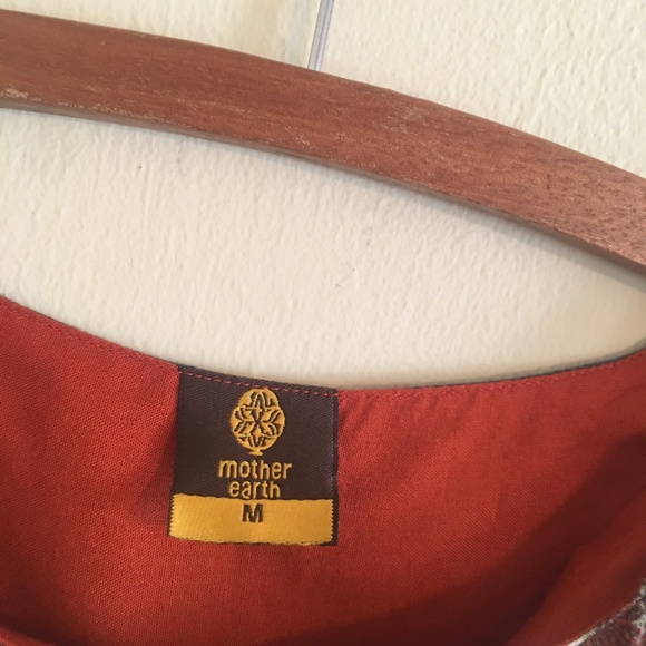 Mother Earth Forest Green & Rust Geometric Tank - Picture 3 of 11